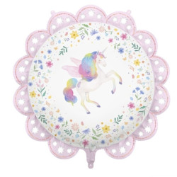Globo foil redondo unicornio 78cm 30" | Ducaval | Envías 24/48 horas 