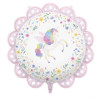 Globo foil redondo unicornio 78cm 30" | Ducaval | Envías 24/48 horas 