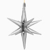Globo foil estrella 3D plata 77cm 30" | Ducaval | Envías 24/48 horas 
