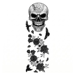 Decoración Adhesiva Pared Calavera 25x70cm | Ducaval | Envíos 24/48 h