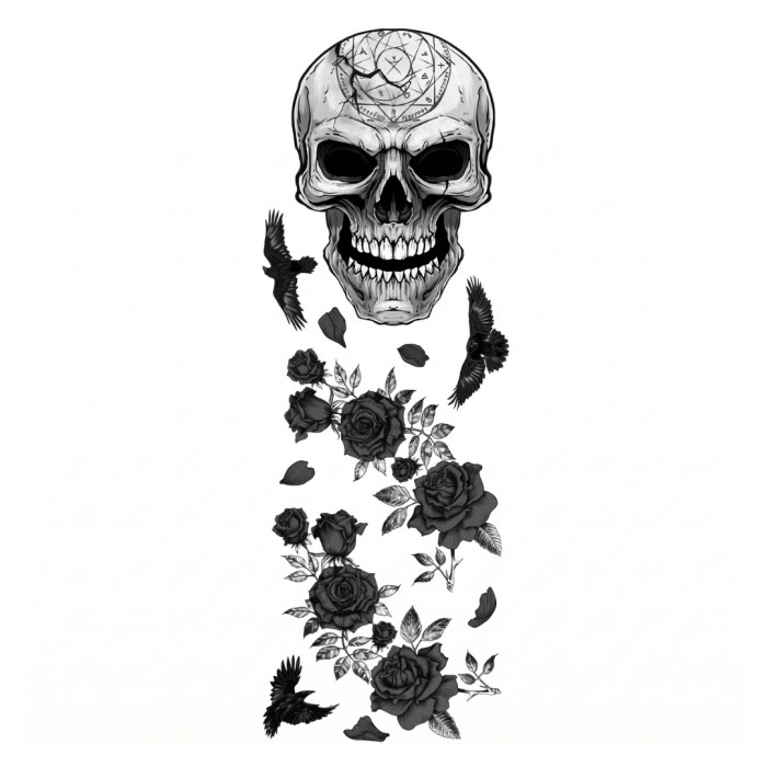 Decoración Adhesiva Pared Calavera 25x70cm | Ducaval | Envíos 24/48 h