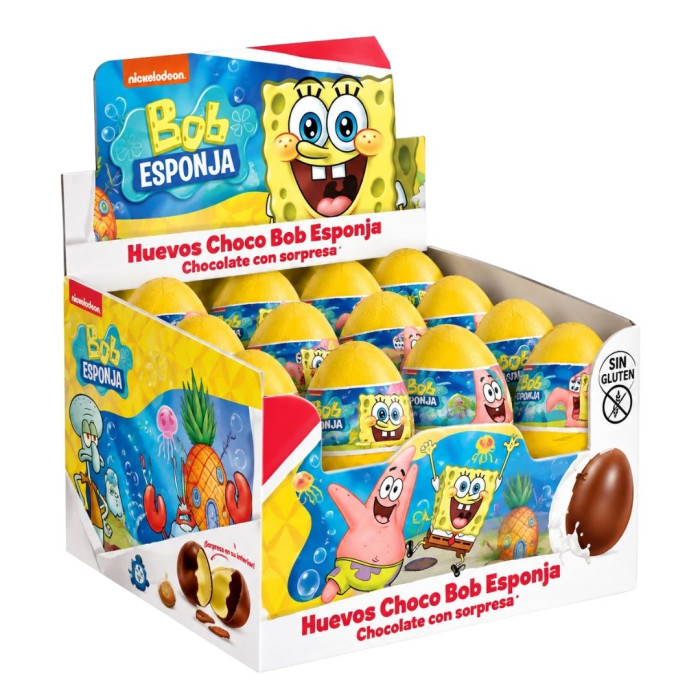 Huevos Choco Bob Esponja | Ducaval | Envías 24/48 horas 