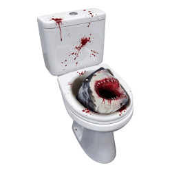 Decoración WC Tiburón Asesino 30x40cm | Ducaval | Envíos 24/48 horas