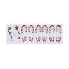 Pisadas Sangre Botas Adhesivas 2x25x70cm | Ducaval | Envíos 24/48 hor