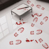Pisadas Sangre Botas Adhesivas 2x25x70cm | Ducaval | Envíos 24/48 hor