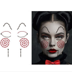 Joyas faciales muñeco asesino 13x15 cm | Ducaval | Envías 24/48 horas