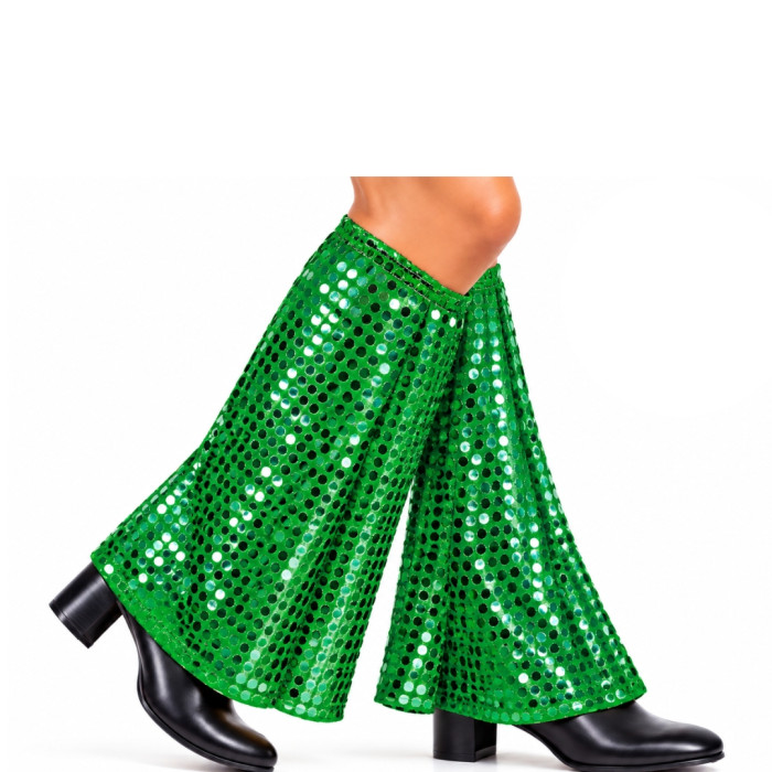 Calentadores Verde Oscuro con Lentejuelas 40 cm – 2 Piezas | Ducaval 