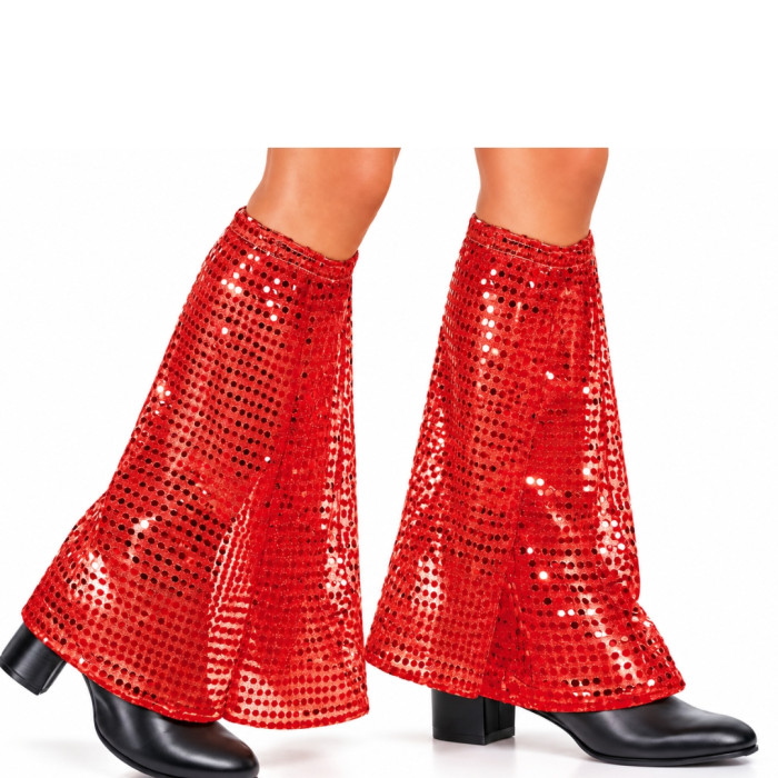 Calentadores Rojos con Lentejuelas 40 cm – 2 Piezas | Ducaval | Envía
