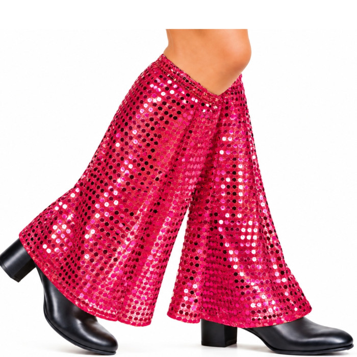 Calentadores Fucsia con Lentejuelas 40 cm – 2 Piezas | Ducaval | Enví