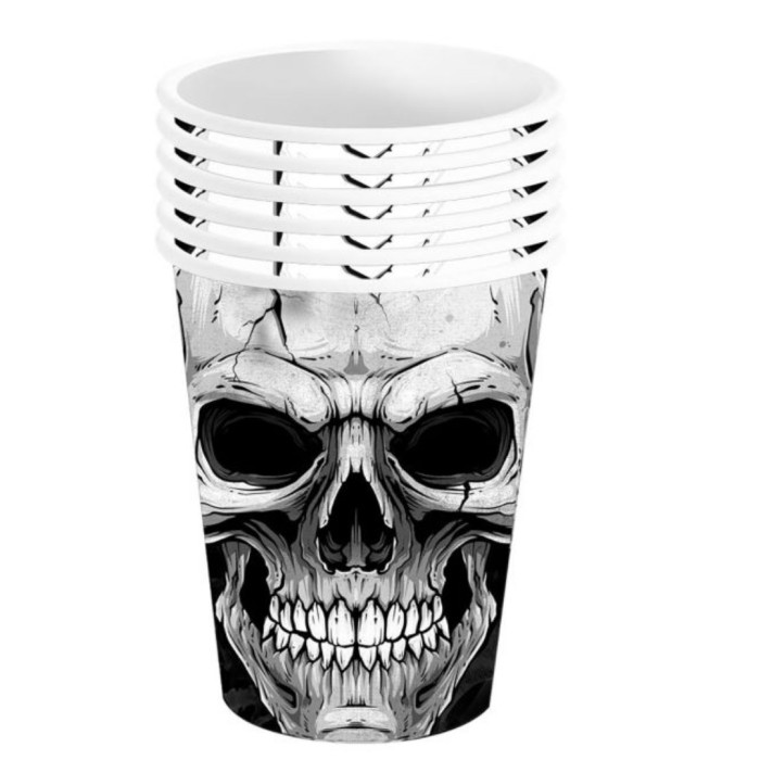 Vasos calavera 6u | Ducaval | Envías 24/48 horas 