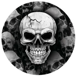 Platos calavera 6u 23cm | Ducaval | Envías 24/48 horas 