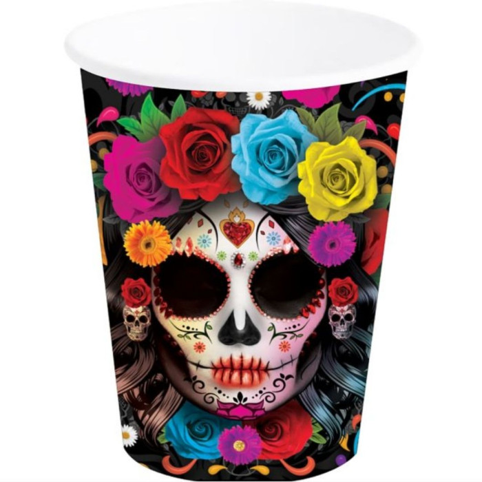 Vasos Catrina 240ml 9cm 6ud| Ducaval | Envíos 24/48 horas