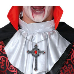 Collar cruz con rubi 12 cm | Ducaval | Envías 24/48 horas 