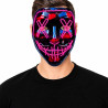 Máscara con Tubos LED Fucsia para Halloween | Ducaval | Envíos 24/48 