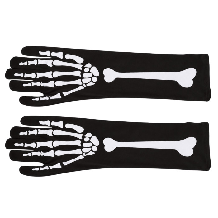 Guantes Largos De Esqueleto De 40cm | Ducaval | Envíos 24/48 horas