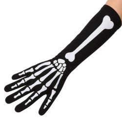 Guantes Largos De Esqueleto De 40cm | Ducaval | Envíos 24/48 horas