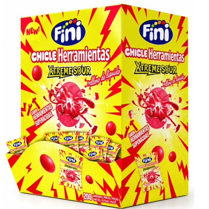 Chicles Herramientas Xtreme Sour Fini 200 Uds | Ducaval | Envíos 24/4