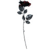 Flor roja y negra 40 cm | Ducaval | Envías 24/48 horas 
