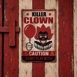 Cartel Killer Clown Payaso Asesino 24x36cm | Ducava | Envíos 24/48 ho