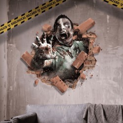 Decoración Adhesiva De Pared Zombie 70x80cm | Envíos 24/48 horas