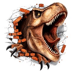 Decoración Adhesiva De Pared Dinosaurio 70x80cm | Ducaval | Envíos 24