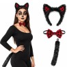 Conjunto de Lobo 3 Piezas con Orejas, Pajarita y Cola  | Ducaval | En