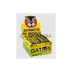 Gatos XL regaliz 85u.  Disfraces Ducaval