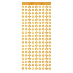 Cortina Metalizada De Calabazas 100x200cm | Ducaval | Envíos 24/48 ho