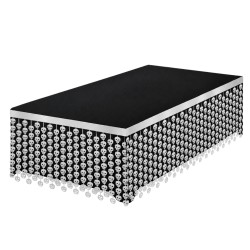 Faldón Metalizado De Mesa Con Calaveras 400x70cm| Ducaval | Envíos 24