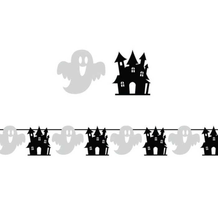 Guirnalda fantasmas y castillos Halloween | Ducaval | Envías 24/48 ho
