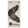 Guantes calado cruz negro 22 cm | Ducaval | Envías 24/48 horas 
