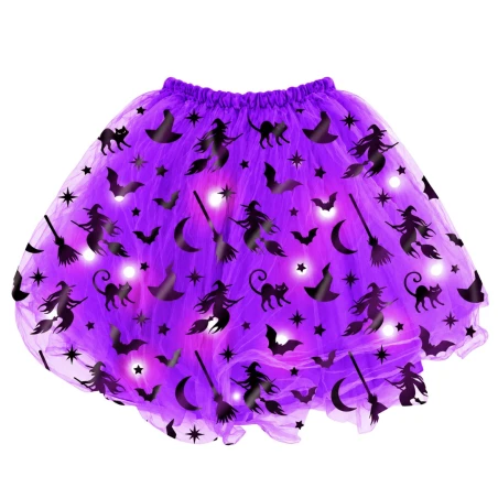 Tutú Lila Con Luz 40 Cm  | Ducaval | Envíos 24/48 horas 