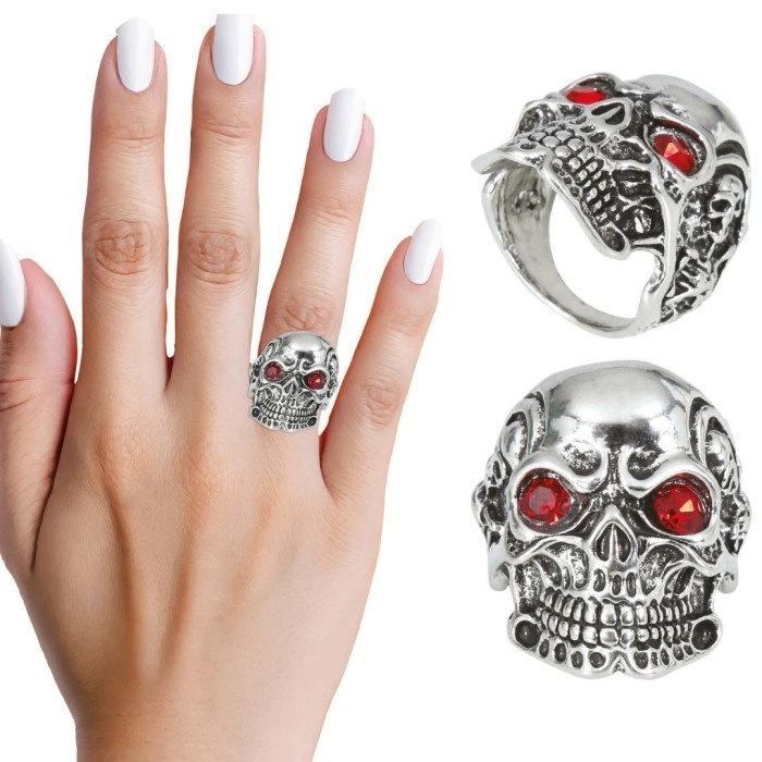 Anillo calavera metal 3cm | Ducaval | Envías 24/48 horas 