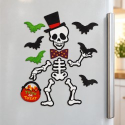 Imanes De Esqueleto Para Nevera Halloween 25x25cm | Ducaval | Envíos 