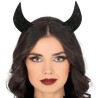 Diadema cuernos negro brillo | Ducaval | Envías 24/48 horas 