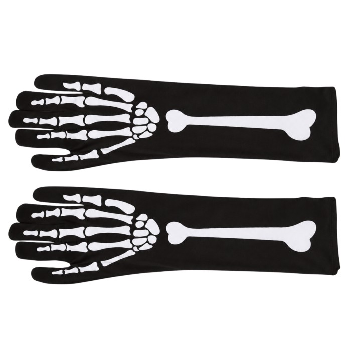 Guantes Largos De Esqueleto De 40cm | Ducaval | Envíos 24/48 horas