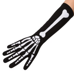 Guantes Largos De Esqueleto De 40cm | Ducaval | Envíos 24/48 horas