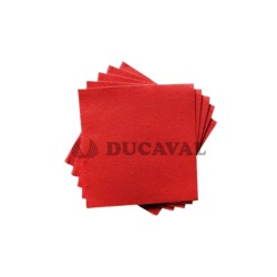 Servilleta rojo 20x20 2c 100ud,Ducaval  2448 horas