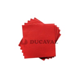 Servilleta rojo 20x20 2c 100ud,Ducaval  2448 horas
