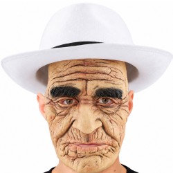Máscara de Látex Viejo con Sombrero para Halloween | Ducaval | Envías