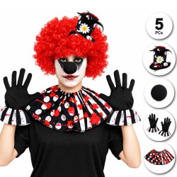 Set Payasa Asesina 5 Piezas para Halloween | Ducaval | Envías 24/48 h