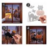 Decoración Gel Gato para Ventana Halloween | Ducaval | Envíos 24/48 h