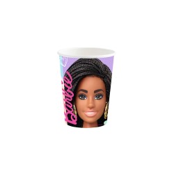 Vasos cartón Barbie dulce 20cl 8ud | Ducaval | Envíos 24/48 horas