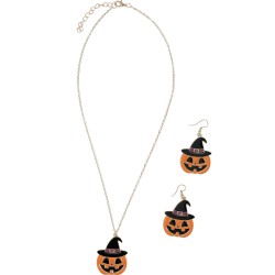 Kit pendientes y collar calabaza | Ducaval | Envías 24/48 horas 