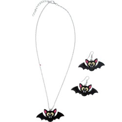 Kit pendientes collar murcielago | Ducaval | Envías 24/48 horas 