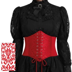 Corset rojo brillante ad | Ducaval | Envías 24/48 horas 