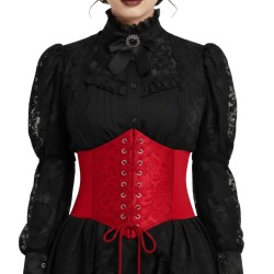 Corset rojo brillante ad | Ducaval | Envías 24/48 horas 