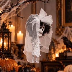 Esqueleto Novia Cabezona Colgante 16 Cm | Ducaval | Envías 24/48 hora