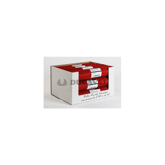 Rollo mantel rojo 0.40x12m precortado