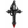 Cruz Scream Negra con Cordón para Halloween| Ducaval | Envías 24/48 h